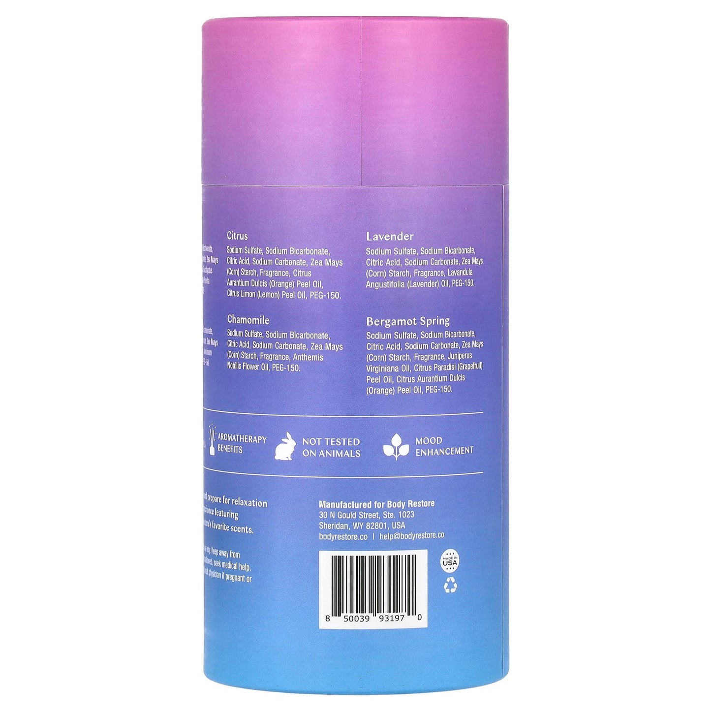 Body Restore, Shower Steamers, Reset, 6 Tablets, 5.3 oz