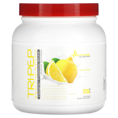 Metabolic Nutrition, Tri-Pep, Branch Chain Amino Acid, Lemonade, 14.1 oz (400 g)