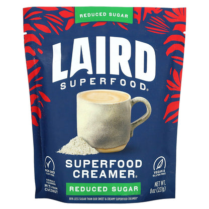 Laird Superfood, Superfood Creamer, Reduce Sugar, 8 oz (227 g)