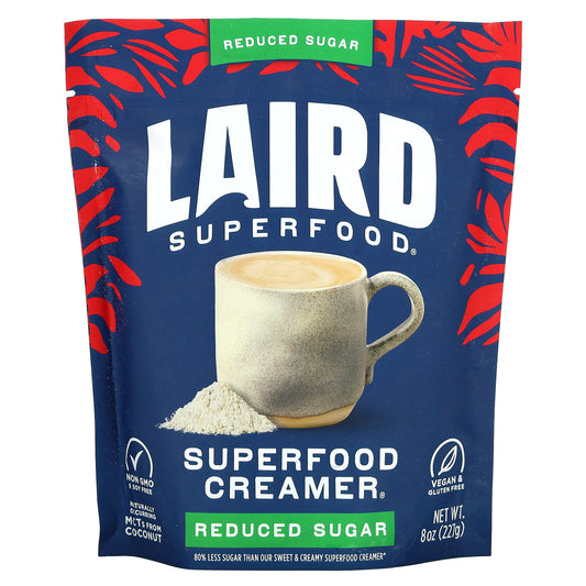 Laird Superfood, Superfood Creamer, Reduce Sugar, 8 oz (227 g)