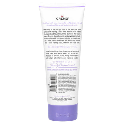 Cremo, Shave Cream, French Lavender, 6 fl oz (177 ml)