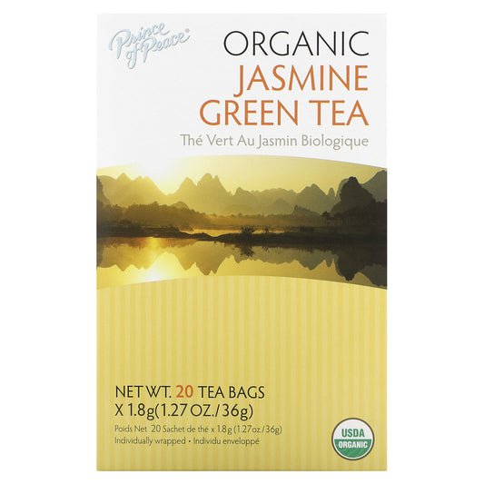 Prince of Peace, Organic Jasmine Green Tea , 20 Tea Bags, 1.27 oz (36 g)