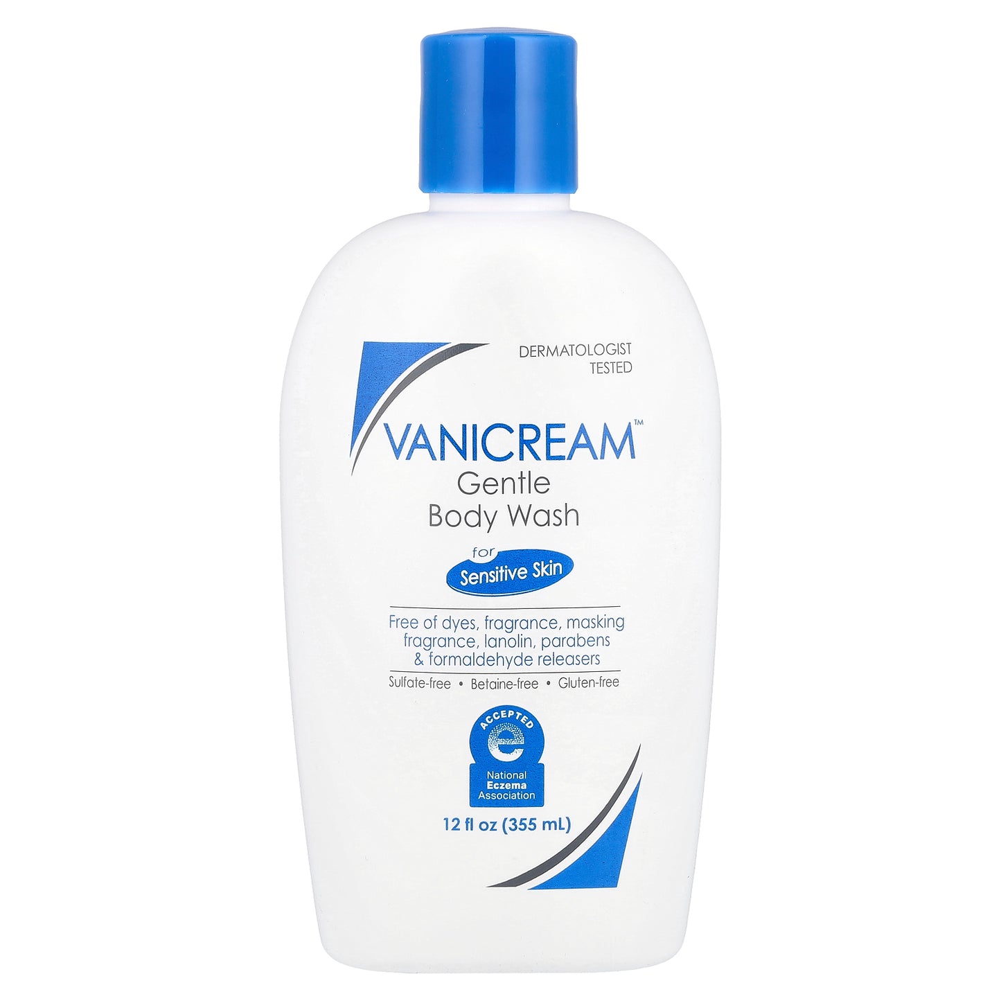 Vanicream, Gentle Body Wash For Sensitive Skin, Fragrance Free, 12 fl oz (355 ml)