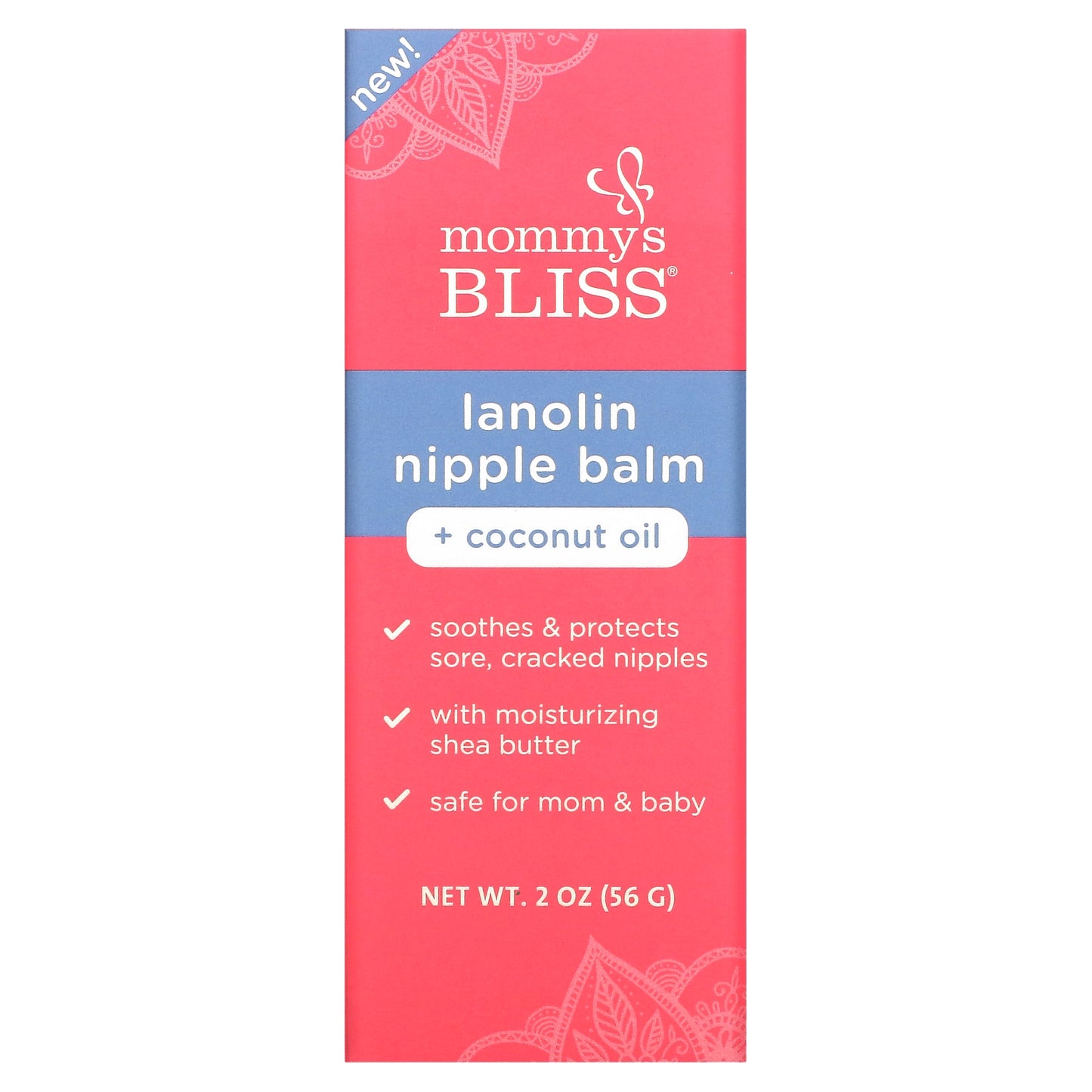 Mommy's Bliss, Lanolin Nipple Balm + Coconut Oil, 2 oz (56 g)