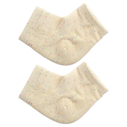 Kitsch, Moisturizing Heel Socks, Rainbow Speckle, 1 Pair