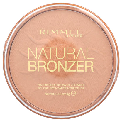 Rimmel London, Natural Bronzer, Waterproof Bronzing Powder, 021 Sun Light, 0.49 oz (14 g)