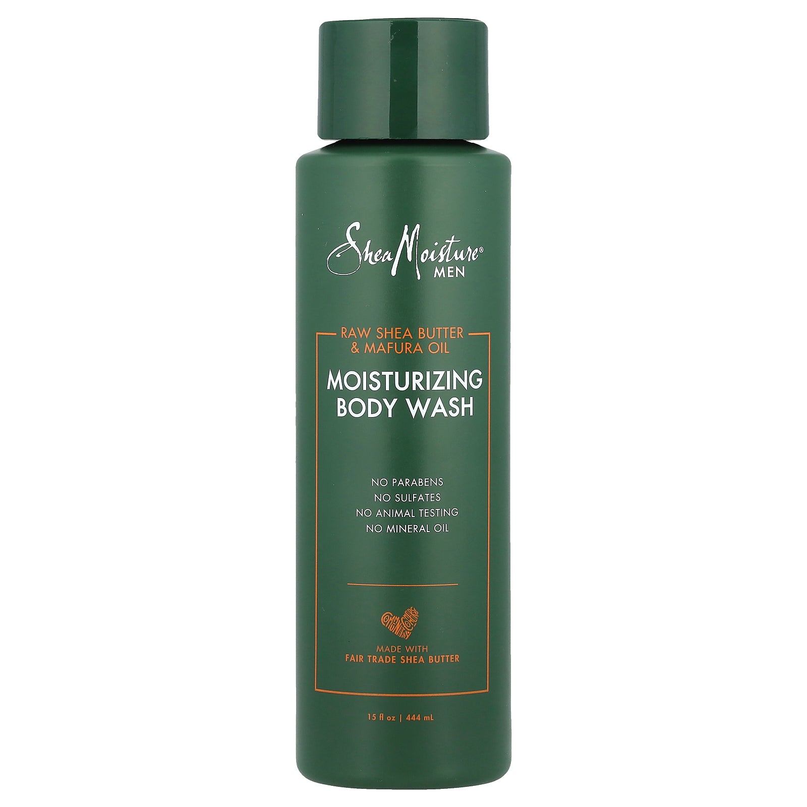 SheaMoisture, Men, Moisturizing Body Wash, Raw Shea Butter & Mafura Oil, 15 fl oz (444 ml)
