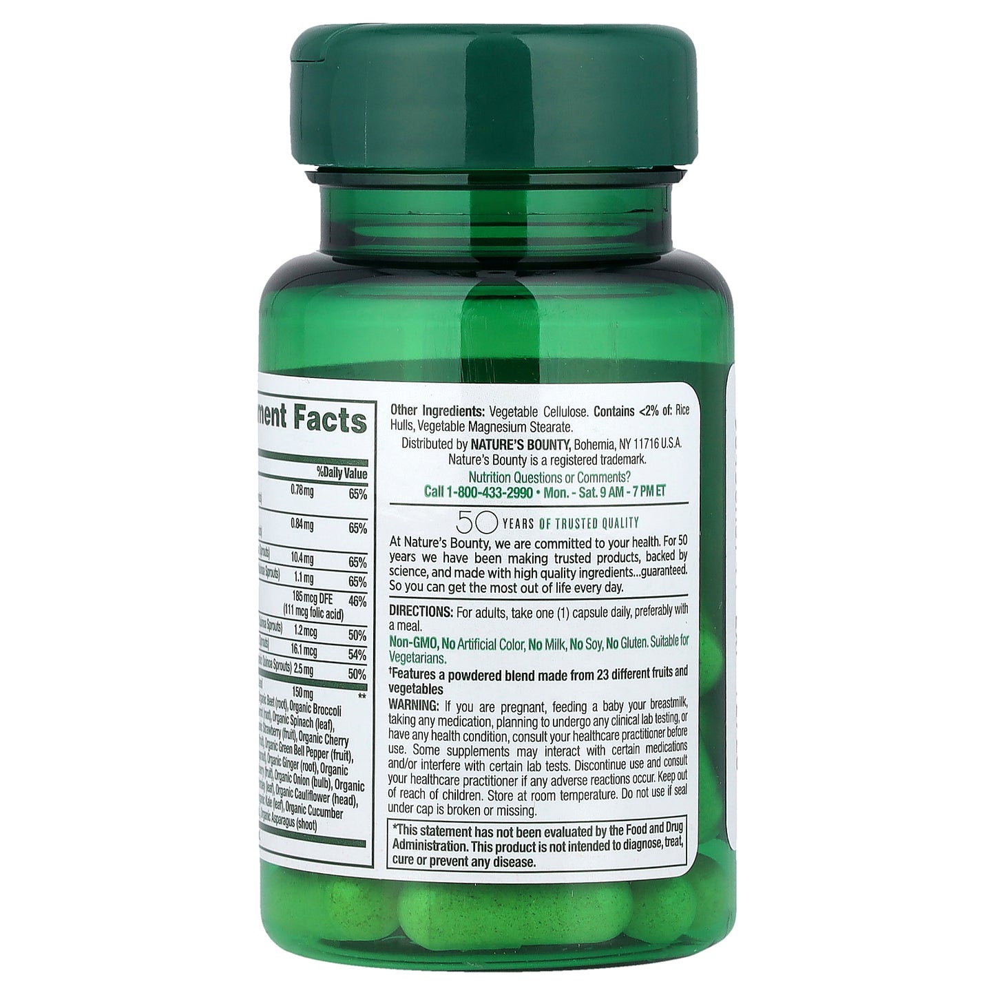 Nature's Bounty, Superfoods Plus Energy, 30 Capsules