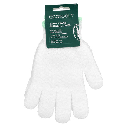 EcoTools, Gentle Bath + Shower Gloves, Infused with Avocado Oil , 1 Pair