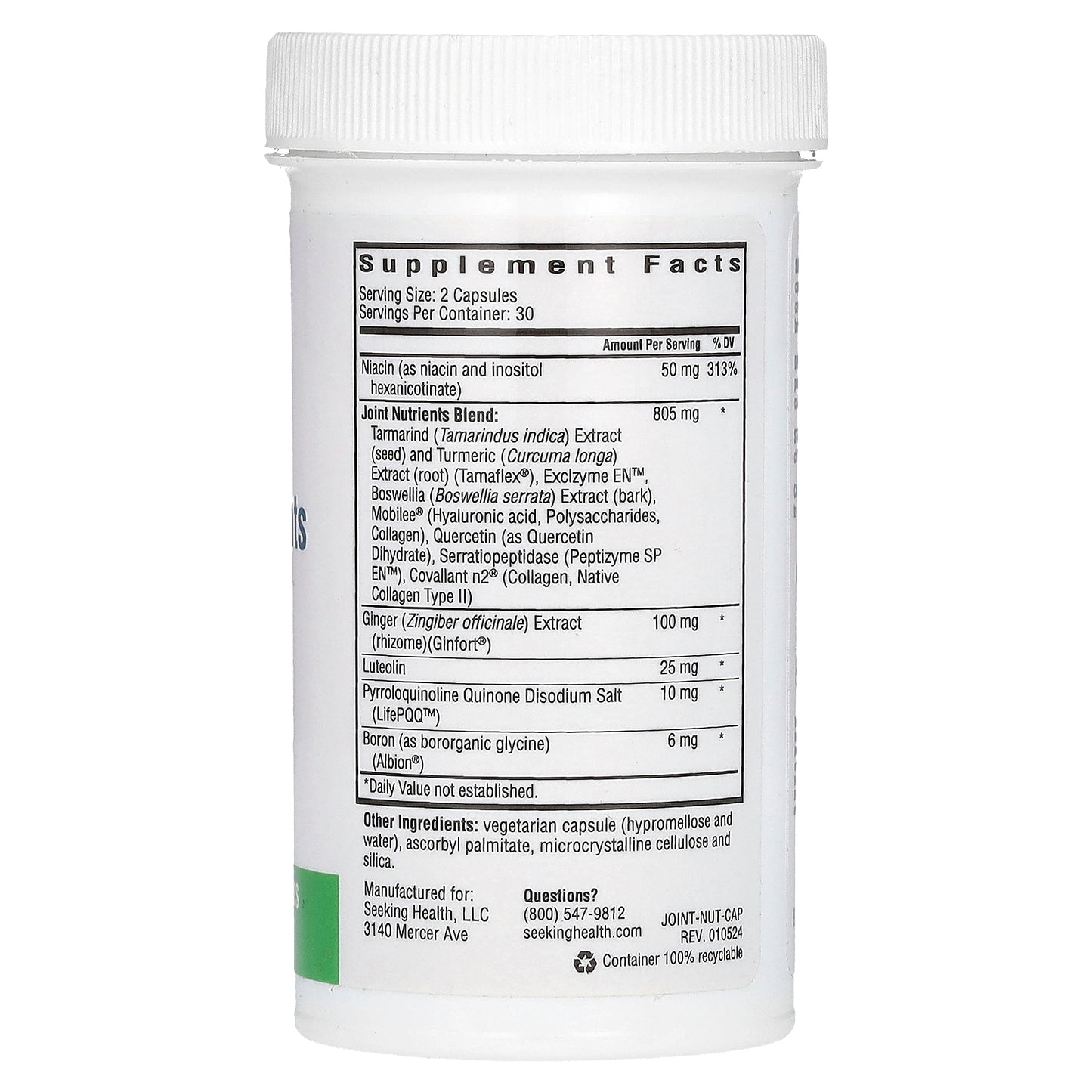 Seeking Health, Joint Nutrients, 60 Vegetarian Capsules