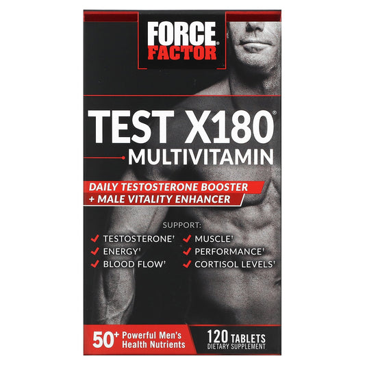 Force Factor, Test X180® Multivitamin, 120 Tablets