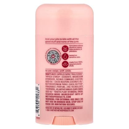 Method, Deodorant, Pure Peace, 2.65 oz (75 g)