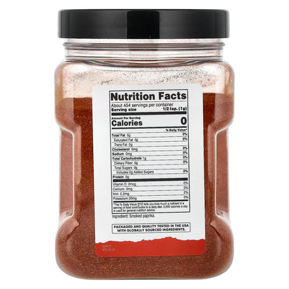 Nutricost, Pantry, Smoked Paprika, 16.2 oz (454 g)