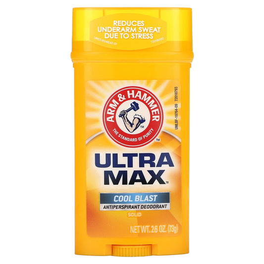 Arm & Hammer, UltraMax™, Solid Antiperspirant Deodorant, Cool Blast, 2.6 oz (73 g)