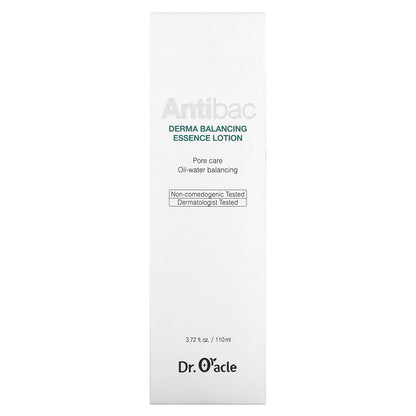 Dr. Oracle, Antibac, Derma Balancing Essence Lotion, 3.72 fl oz (110 ml)