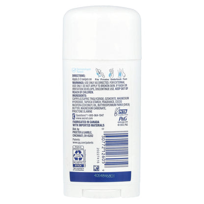 Secret, Whole Body Deodorant, Aluminum Free Dry Solid, Peach + Vanilla Blossom, 2.4 oz (68 g)