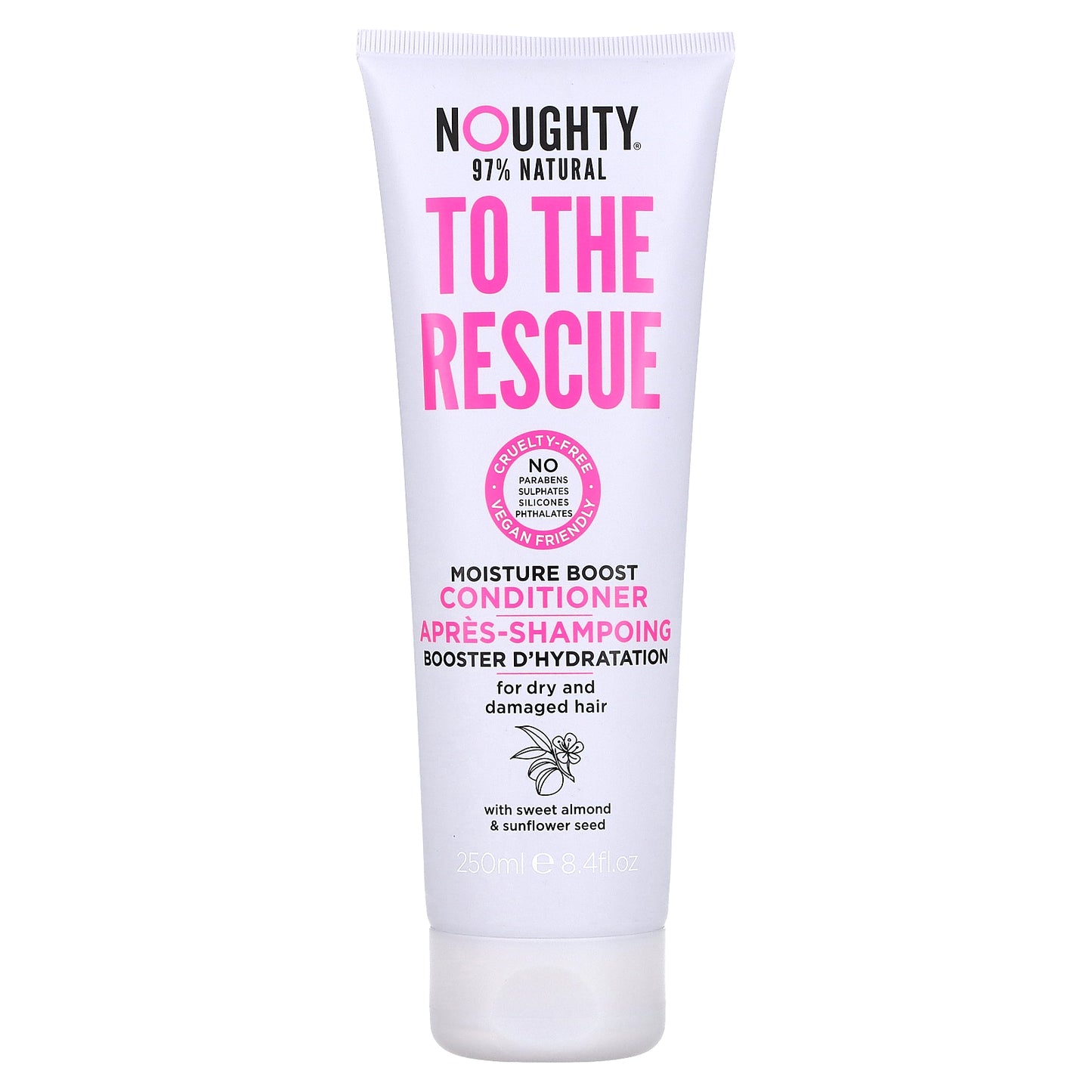 Noughty, To The Rescue, Moisture Boost Conditioner, For Dry and Damaged Hair, 8.4 fl oz (250 ml)