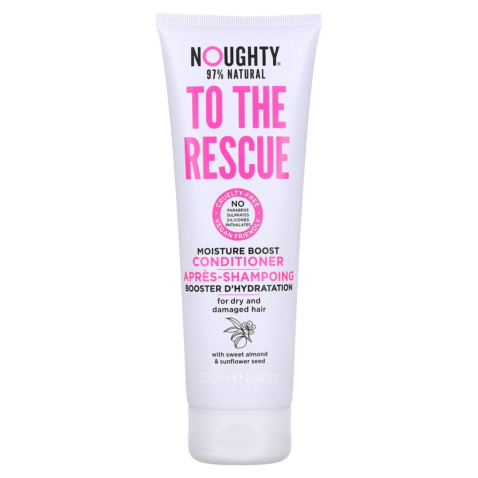 Noughty, To The Rescue, Moisture Boost Conditioner, For Dry and Damaged Hair, 8.4 fl oz (250 ml)