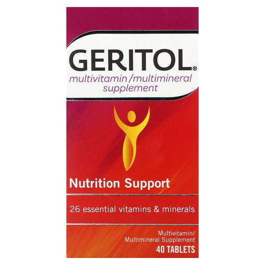 Geritol, Multivitamin/Multimineral Supplement, 40 Tablets