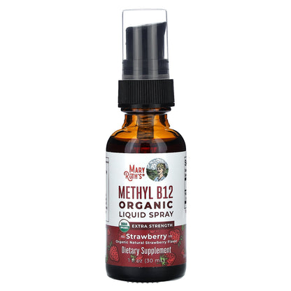 MaryRuth's, Organic Methyl B12 Liquid Spray, Strawberry, 720 mcg, 1 fl oz (30 ml)