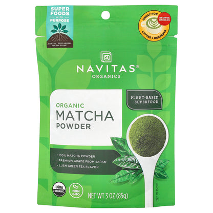 Navitas Organics, Organic Matcha Powder, 3 oz (85 g)