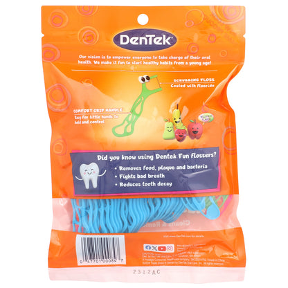 DenTek, Kids Fun Flossers, Wild Fruit, 90 Floss Picks