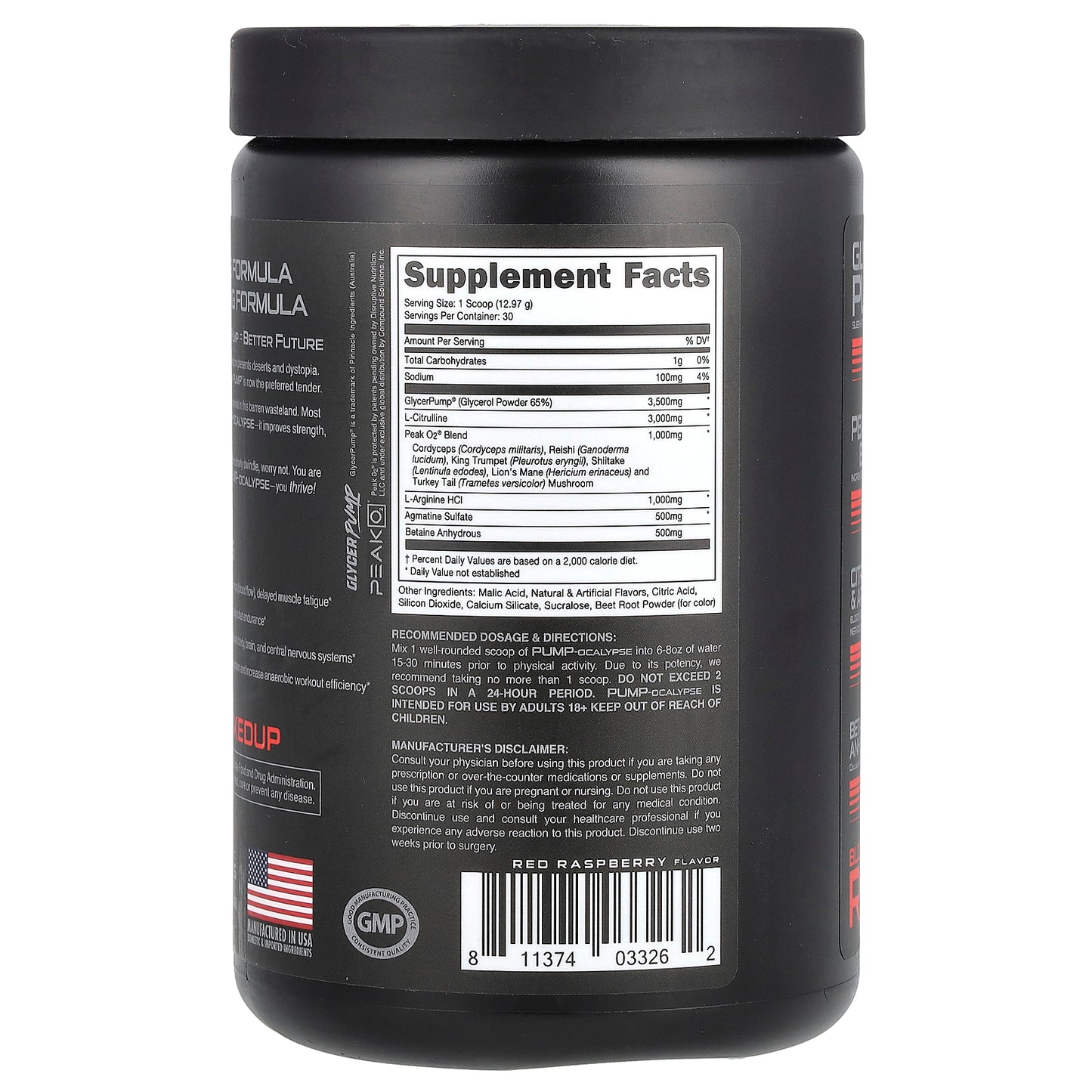 Bucked Up, Pump-Ocalypse, Blood Raz, 13.72 oz (388.95 g)