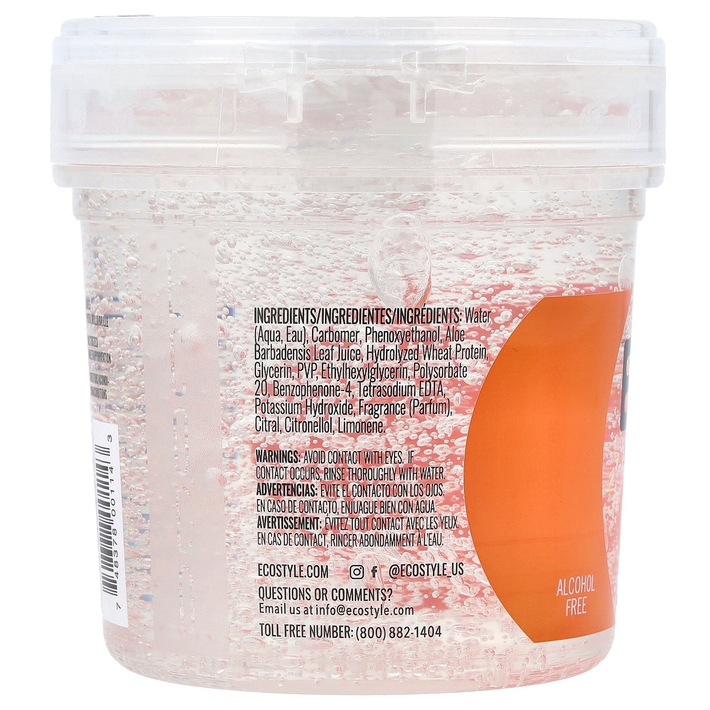 Eco Style, Styling Gel, Max Hold, All Hair Types, Krystal, 16 oz (454 g)