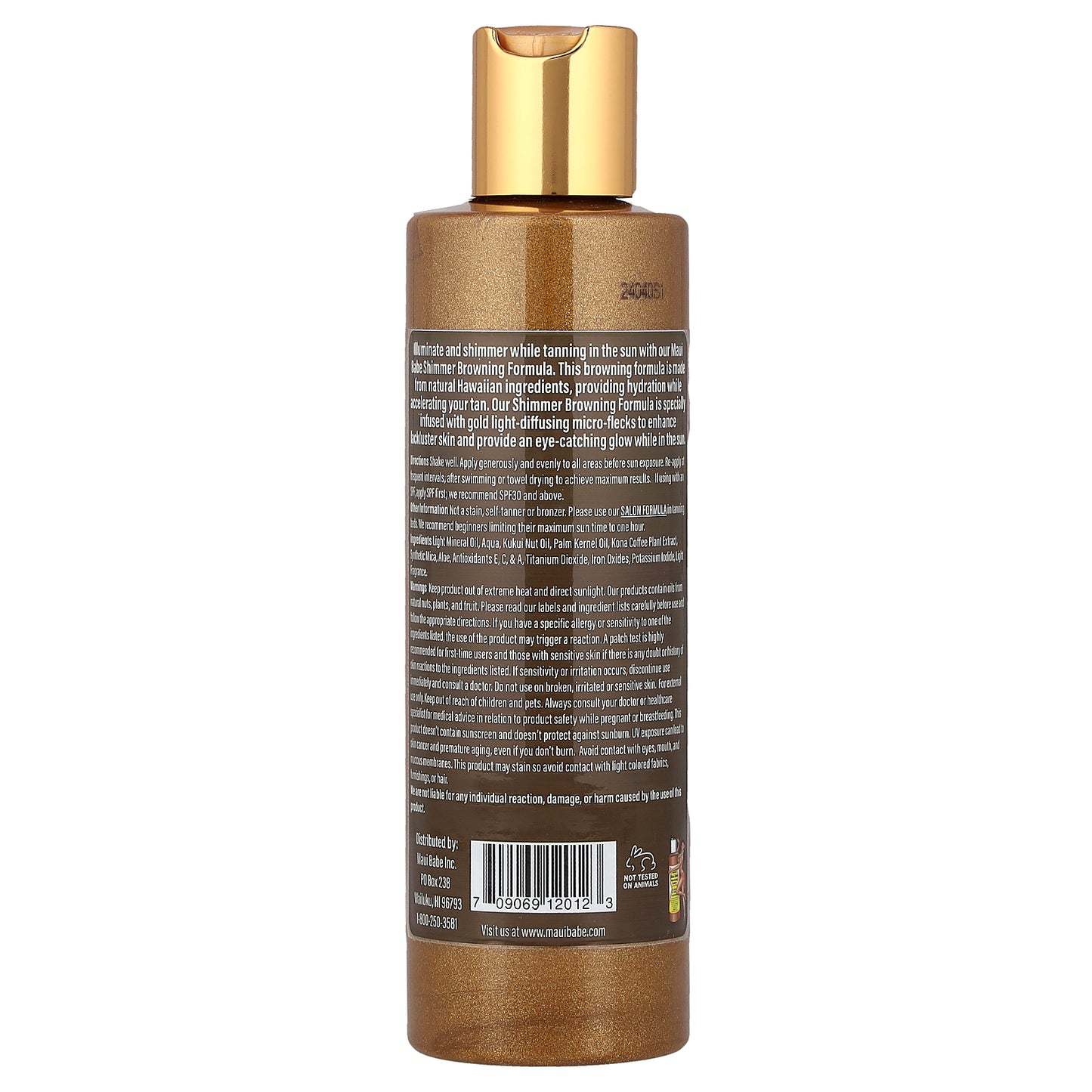 Maui Babe, Shimmer Browning Formula, 8 fl oz (236 ml)
