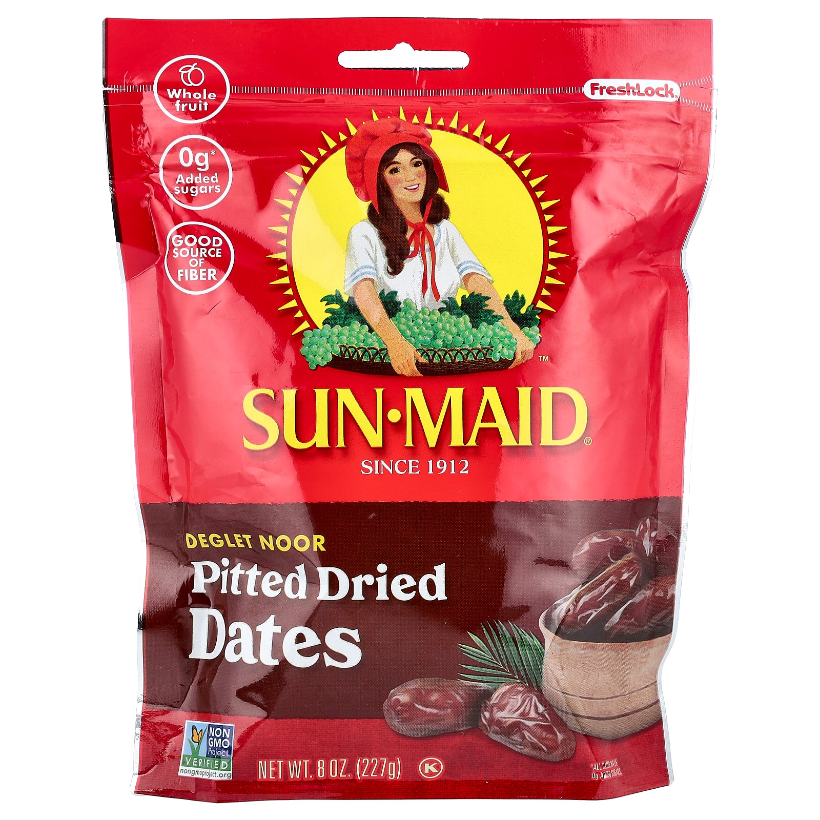 Sun-Maid, Deglet Noor Pitted Dried Dates, 8 oz (227 g)