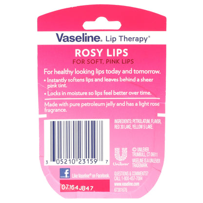 Vaseline, Lip Therapy®, Rosy Lips, 0.25 oz (7 g)