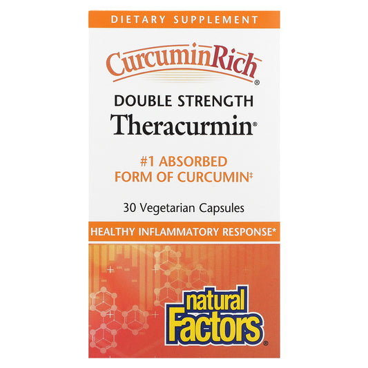 Natural Factors, Theracurmin, Double Strength, 30 Vegetarian Capsules