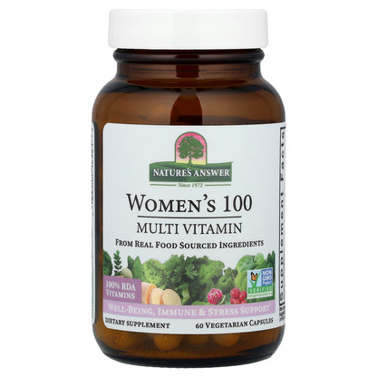 Nature's Answer, Women's 100, Multivitamin, 60 Vegetarian Capsules