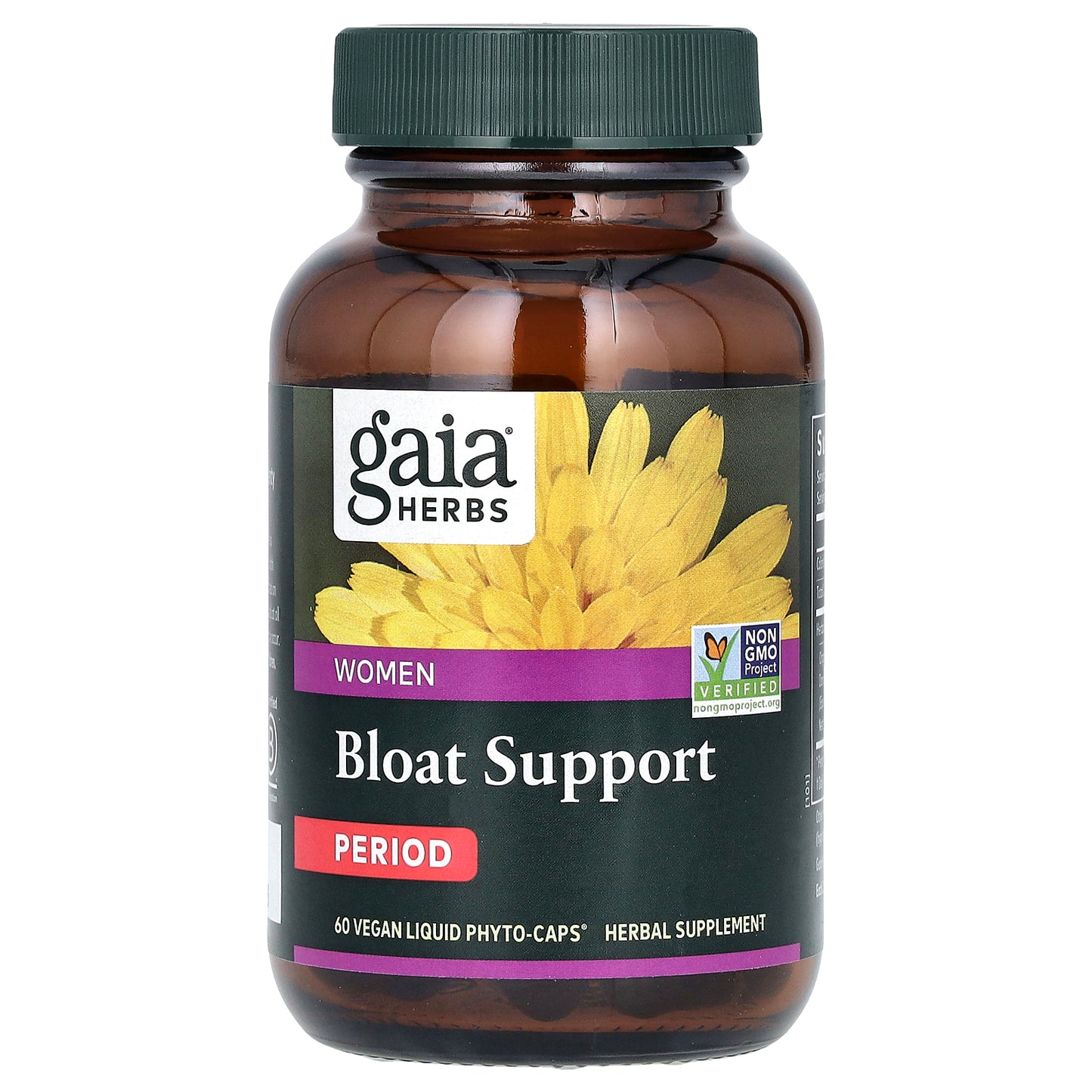 Gaia Herbs, Women, Bloat Support, Period, 60 Vegan Liquid Phyto-Caps