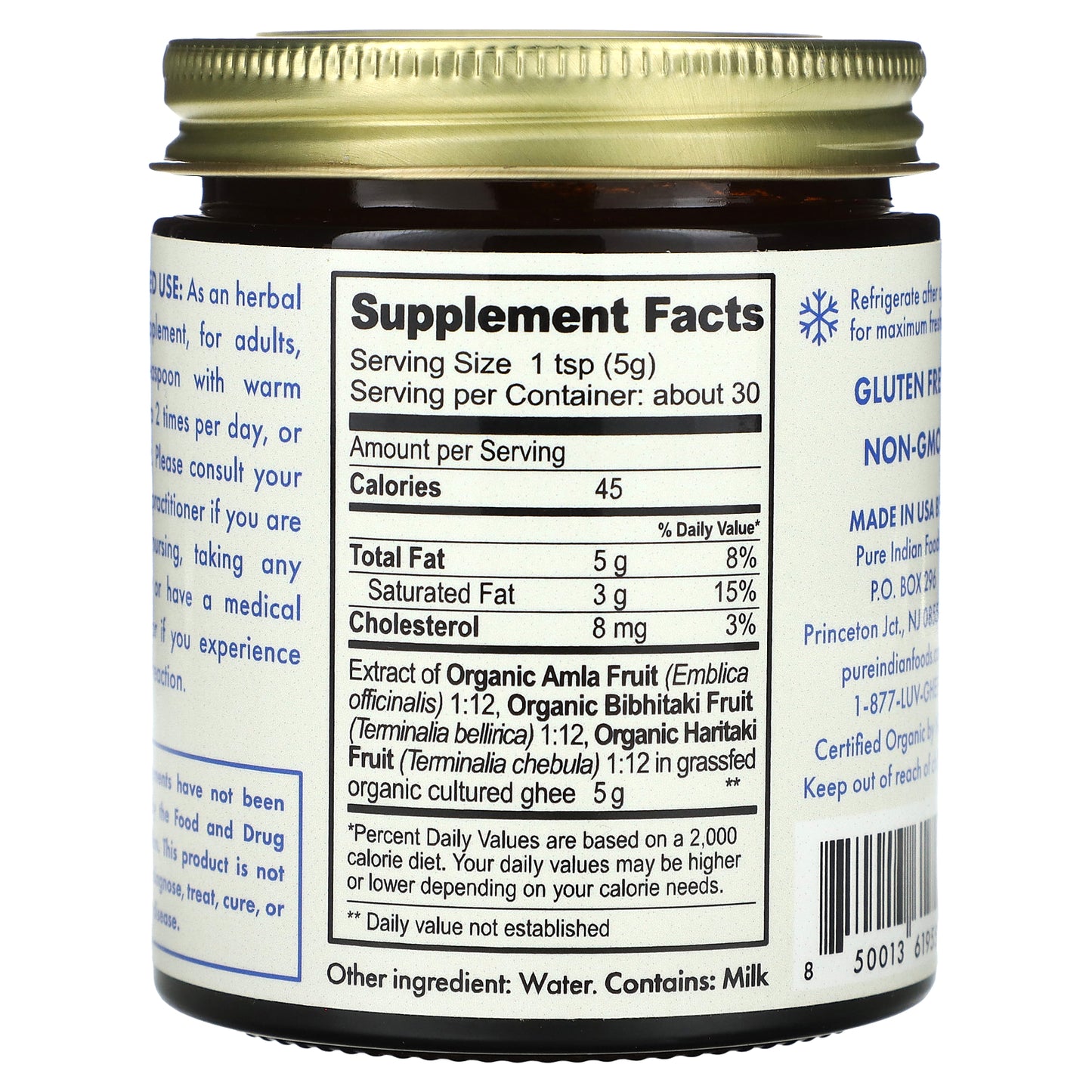 Pure Indian Foods, Organic Triphala Ghee, 5.3 oz (150 g)