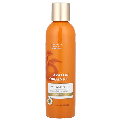 Avalon Organics, Vitamin C, Cleansing Gel, 6 fl oz (177 ml)