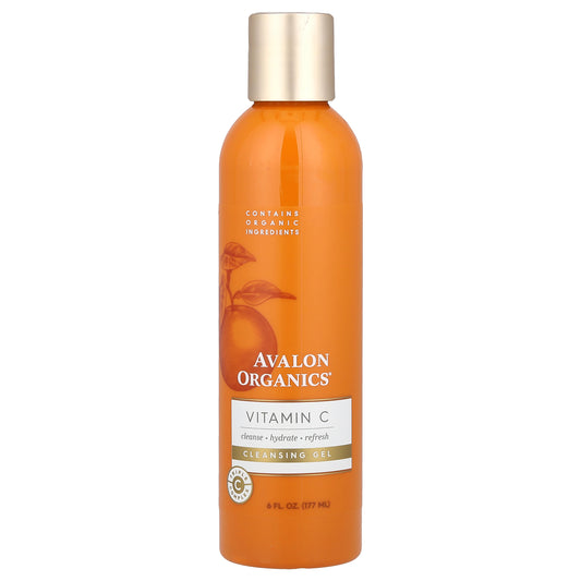 Avalon Organics, Vitamin C, Cleansing Gel, 6 fl oz (177 ml)