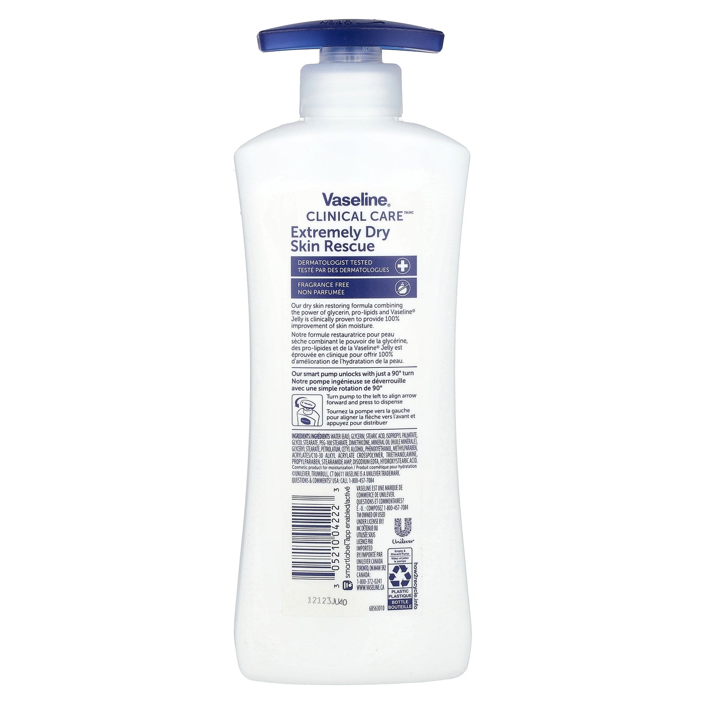 Vaseline, Clinical Care™, Extremely Dry Skin Rescue Body Lotion, Fragrance Free, 13.5 fl oz (400 ml)