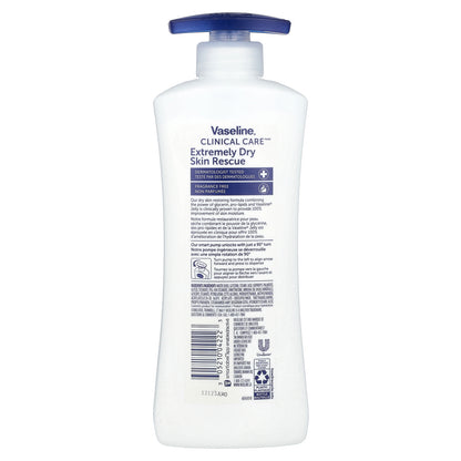 Vaseline, Clinical Care™, Extremely Dry Skin Rescue Body Lotion, Fragrance Free, 13.5 fl oz (400 ml)