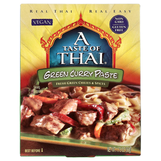 A Taste Of Thai, Green Curry Paste, 1.75 oz (50 g)