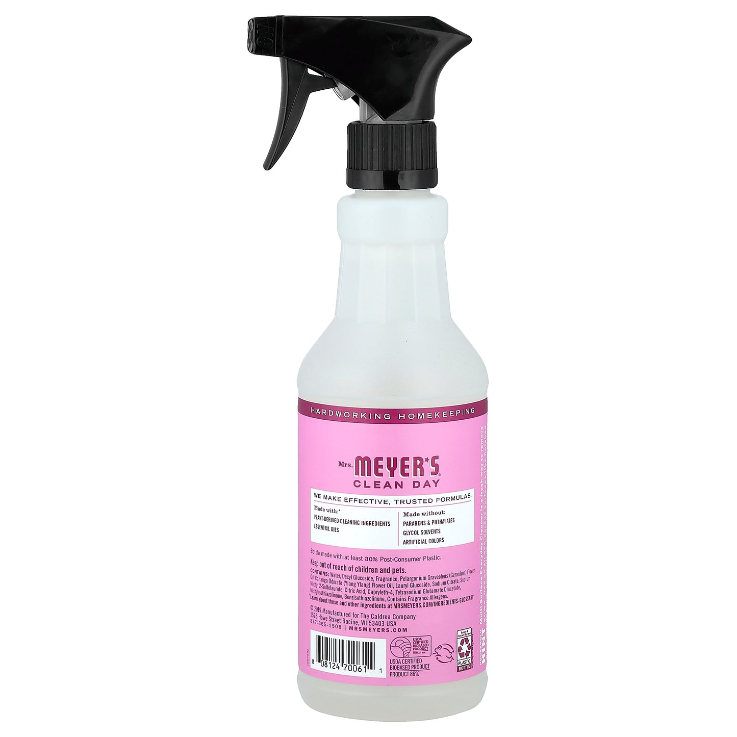 Mrs. Meyers Clean Day, Multi-Surface Everyday Cleaner, Peony , 16 fl oz (473 ml)