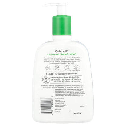 Cetaphil, Advanced Relief Lotion with Shea Butter, Fragrance Free, 16 fl oz (473 ml)