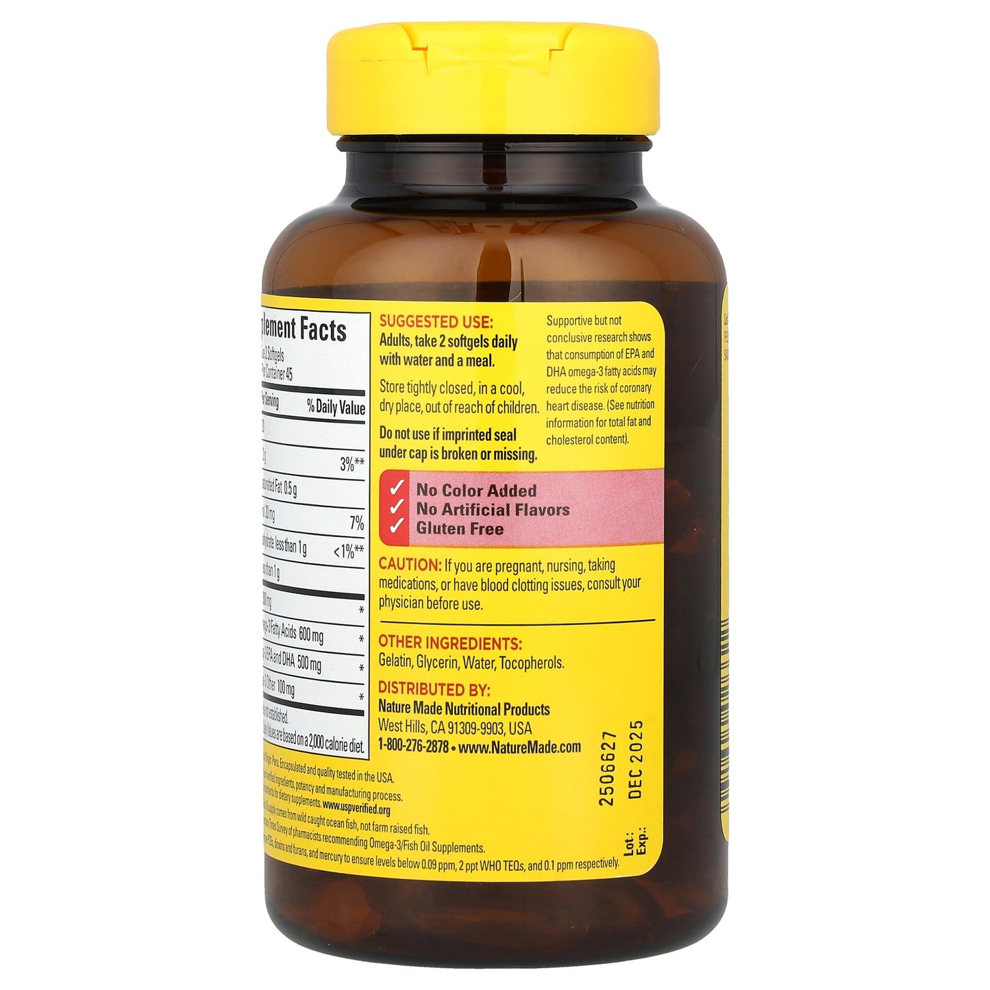 Nature Made, Fish Oil, 1,000 mg, 90 Softgels