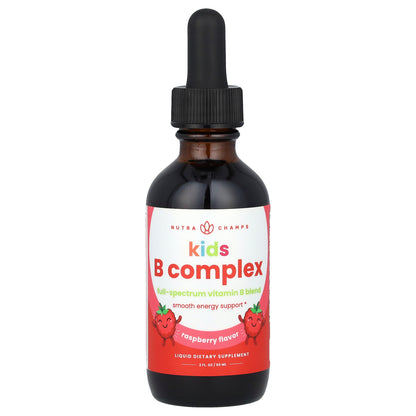 NutraChamps, Kids B Complex, Raspberry, 2 fl oz (60 ml)