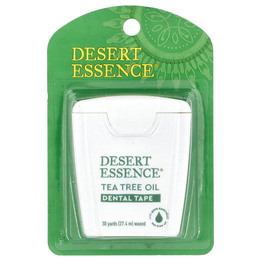 Desert Essence, Tea Tree Oil Dental Tape, Waxed, 30 Yds (27.4 m)