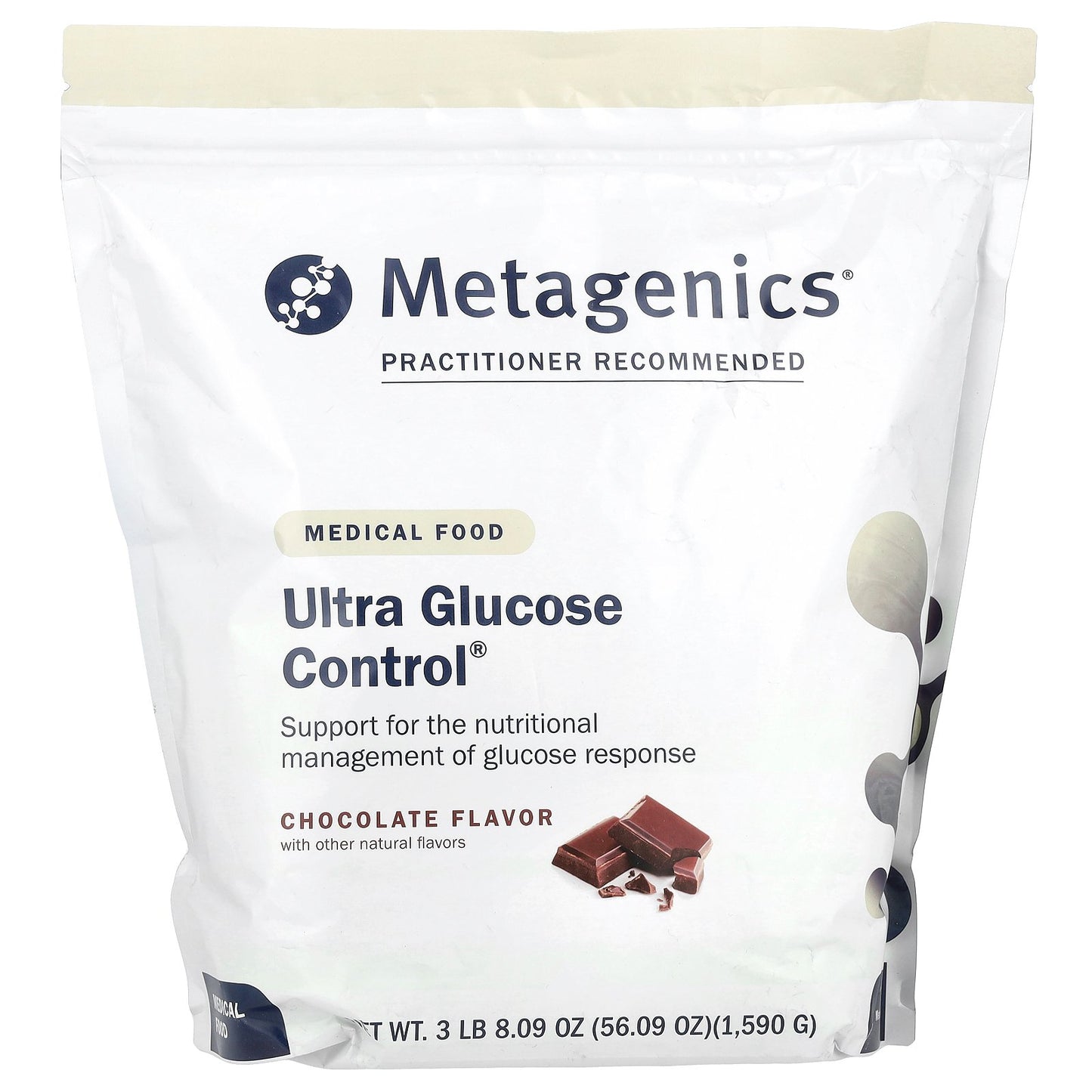 Metagenics, Ultra Glucose Control®, Medical Food, Chocolate, 56.09 oz (1,590 g)