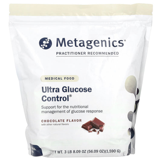 Metagenics, Ultra Glucose Control®, Medical Food, Chocolate, 56.09 oz (1,590 g)