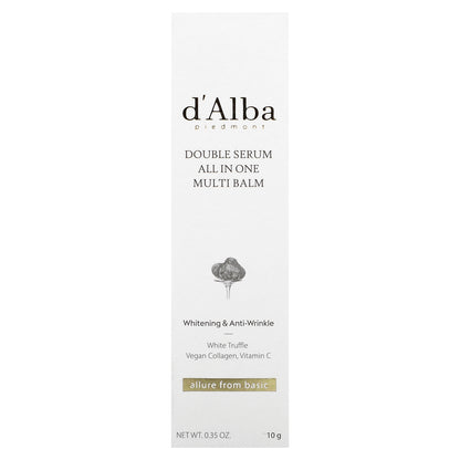 d'Alba, Double Serum All in One Multi Balm, 0.35 oz (10 g)