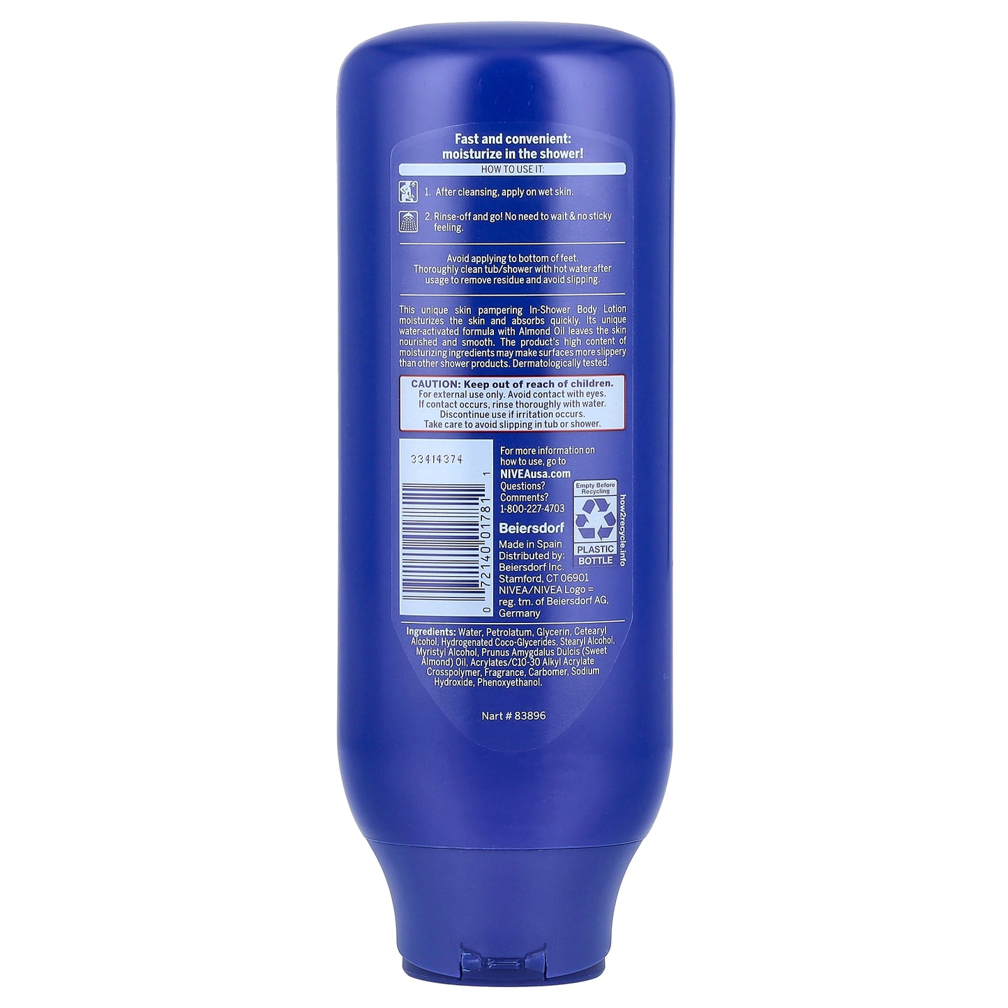 Nivea, In-Shower Body Lotion, 13.5 fl oz (400 ml)