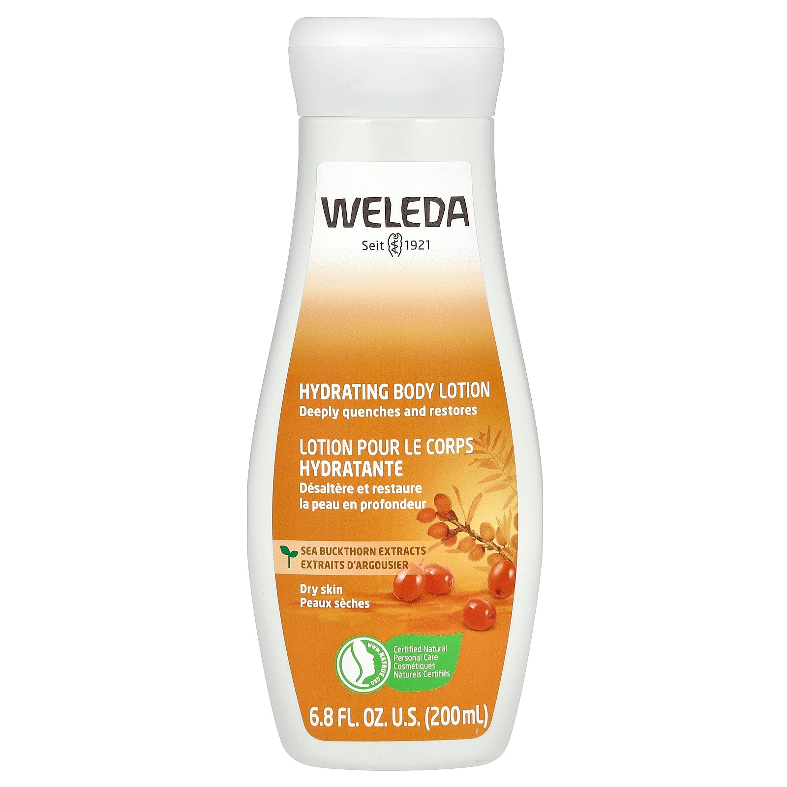 Weleda, Hydrating Body Lotion, Sea Buckthorn Extracts, 6.8 fl oz (200 ml)